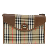 Burberry Nova Check Beige Canvas Shoulder Bag ( )