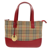 Burberry Nova Check Beige Canvas Handbag ( )