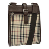 Burberry Nova Check Beige Canvas Shoulder Bag ( )