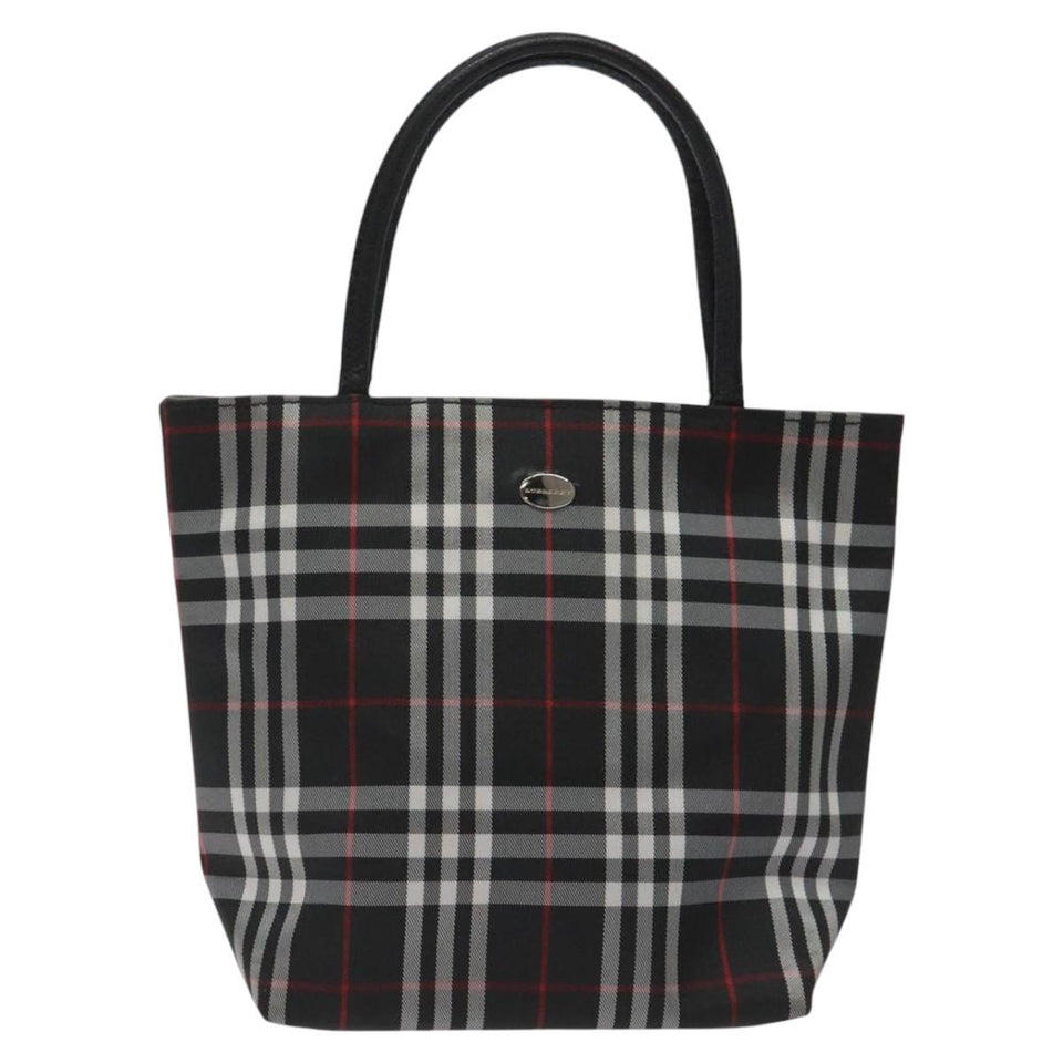 Burberry Nova Check Black Synthetic Handbag ( )