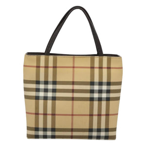 Burberry Nova Check Beige Canvas Handbag ( )