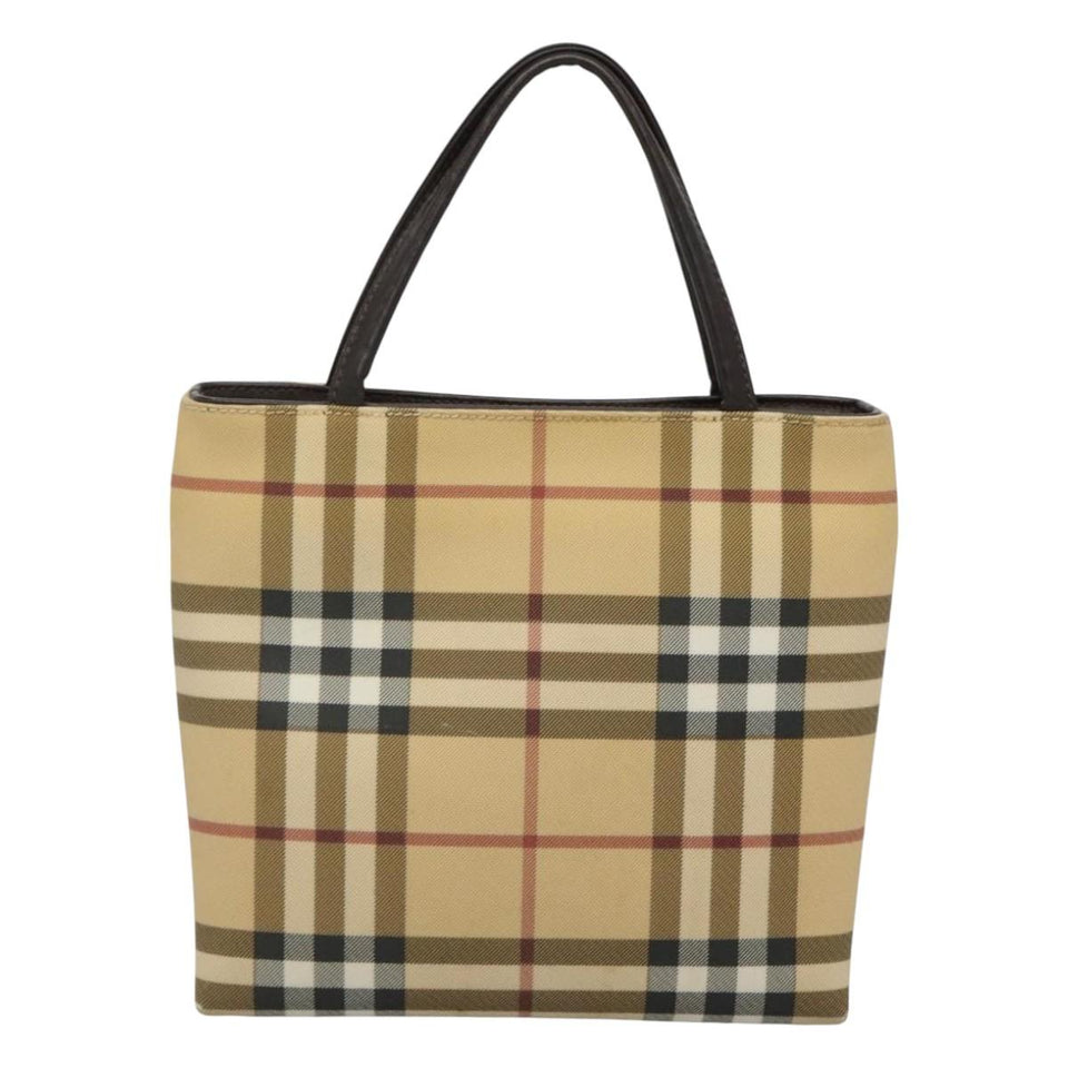 Burberry Nova Check Beige Canvas Handbag ( )