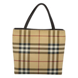 Burberry Nova Check Beige Canvas Handbag ( )
