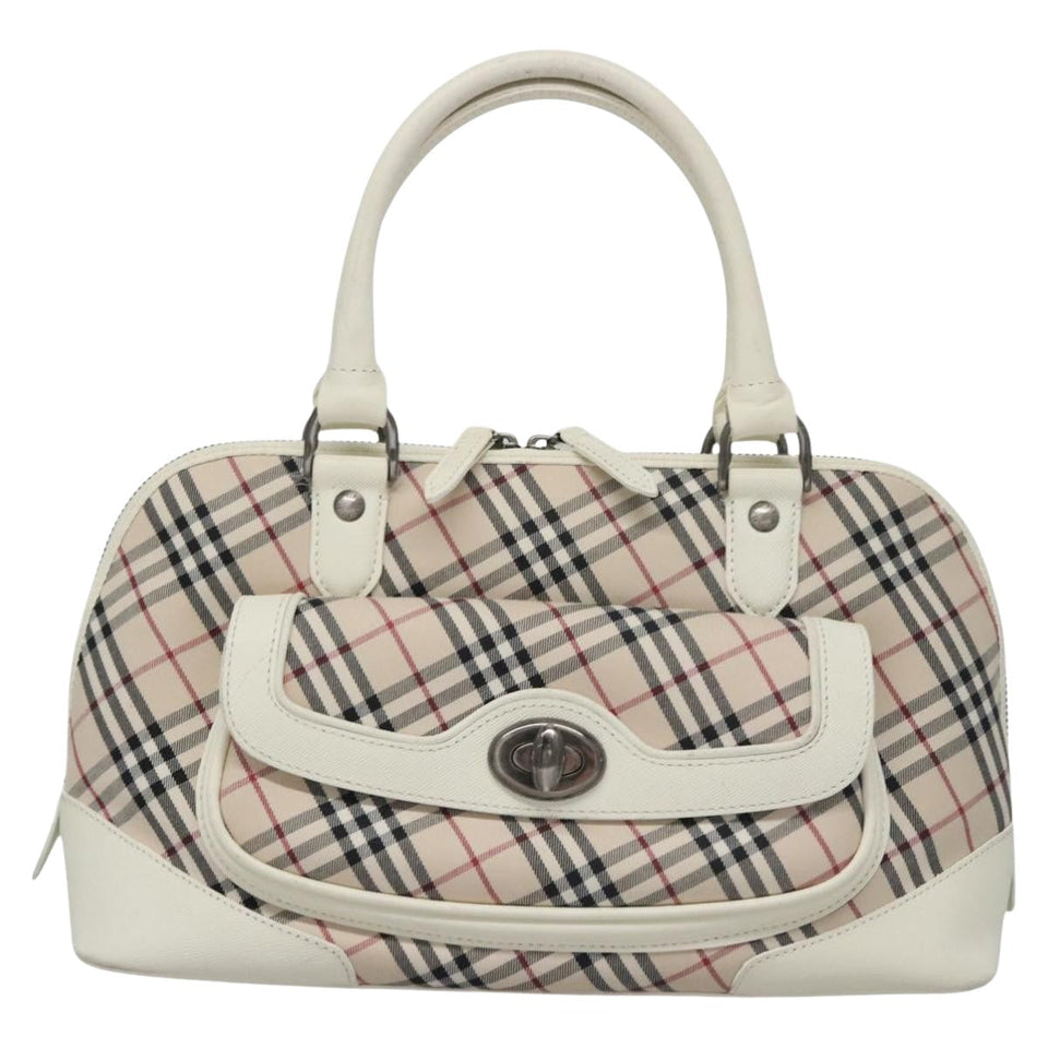 Burberry Nova Check Beige Canvas Handbag ( )