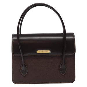 Burberry Nova Check Brown Leather Handbag ( )