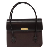 Burberry Nova Check Brown Leather Handbag ( )