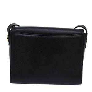 Burberry Black Leather Shoulder Bag ( )