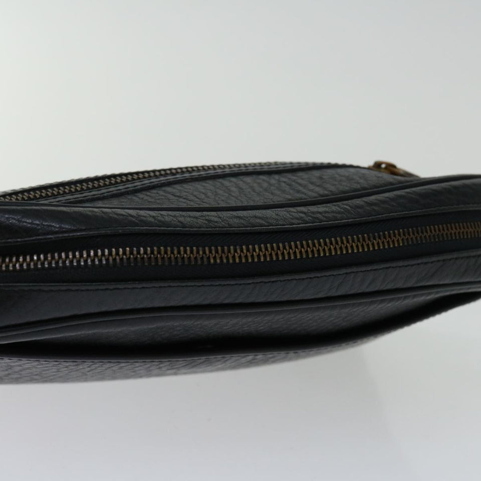 Burberry Black Leather Clutch Bag ( )