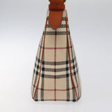 Burberry Nova Check Beige Wool Shoulder Bag ( )