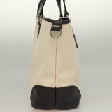 Burberry Nova Check White Canvas Tote Bag ( )