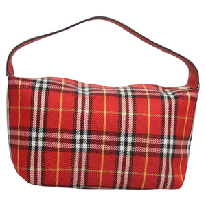 Burberry Nova Check Red Nylon Clutch Bag ( )