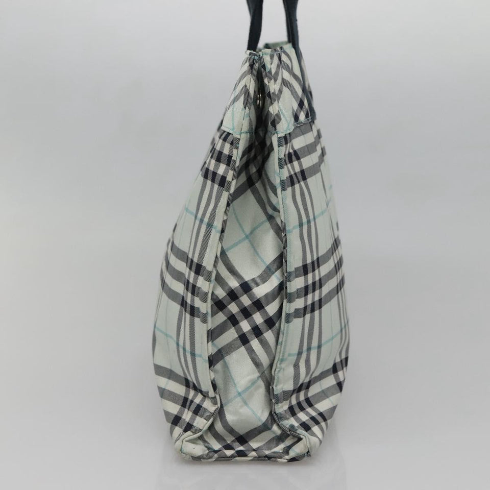 Burberry Nova Check Blue Nylon Handbag ( )