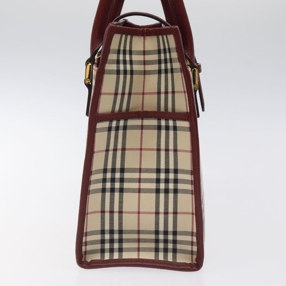Burberry Nova Check Beige Canvas Handbag ( )