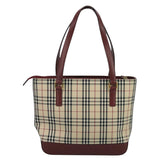 Burberry Nova Check Beige Canvas Tote Bag ( )