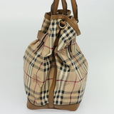 Burberry Nova Check Beige Canvas Tote Bag ( )
