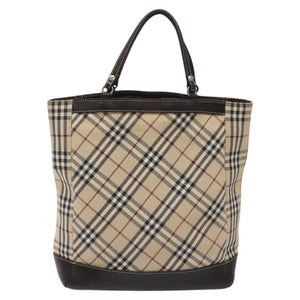 Burberry Nova Check Beige Canvas Handbag ( )