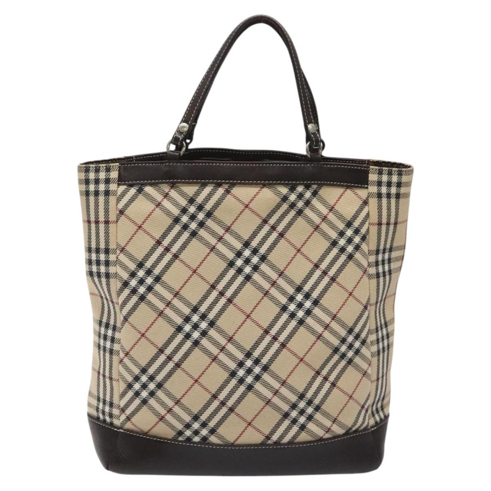 Burberry Nova Check Beige Canvas Handbag ( )