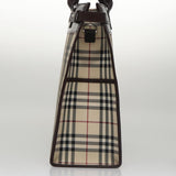 Burberry Nova Check Beige Canvas Handbag ( )