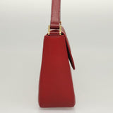 Burberry Red Leather Shoulder Bag ( )