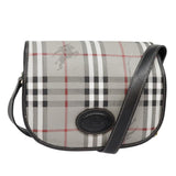 Burberry Nova Check Grey Leather Shoulder Bag ( )