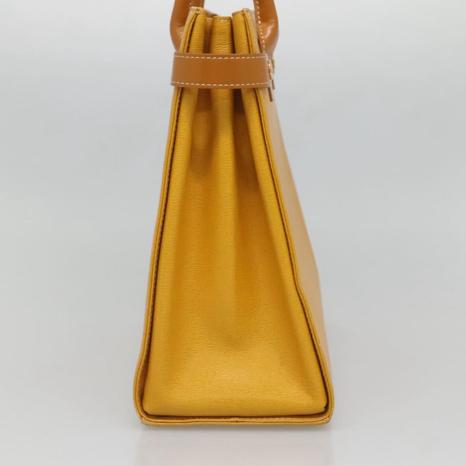 Burberry Nova Check Yellow Leather Handbag ( )