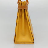 Burberry Nova Check Yellow Leather Handbag ( )