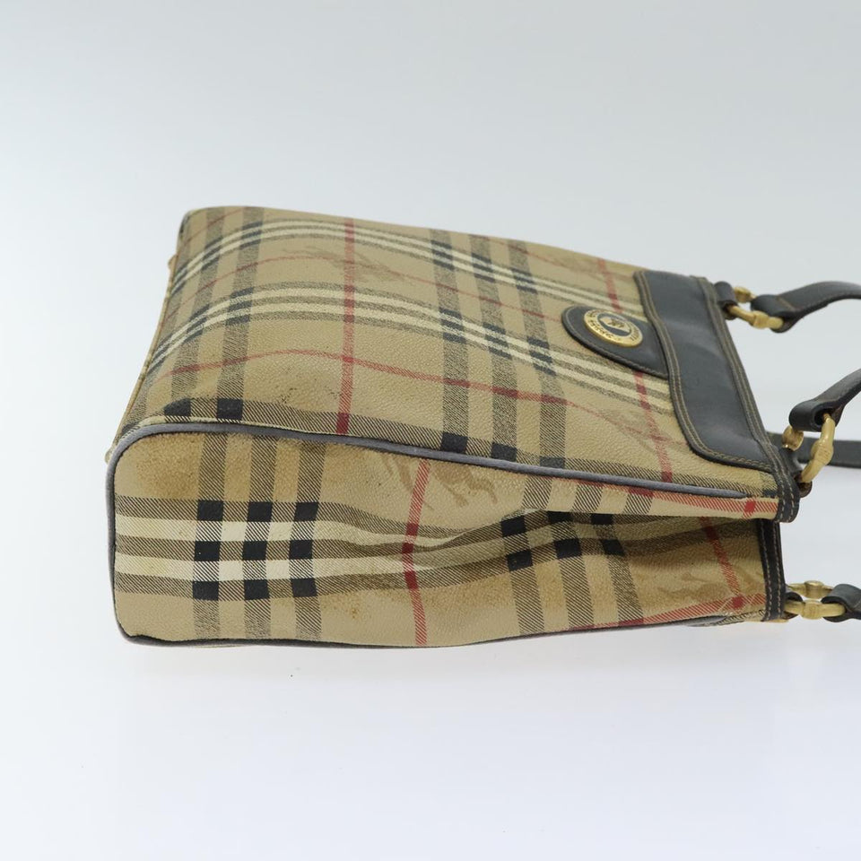 Burberry Nova Check Beige Canvas Shoulder Bag ( )