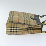 Burberry Nova Check Beige Canvas Shoulder Bag ( )