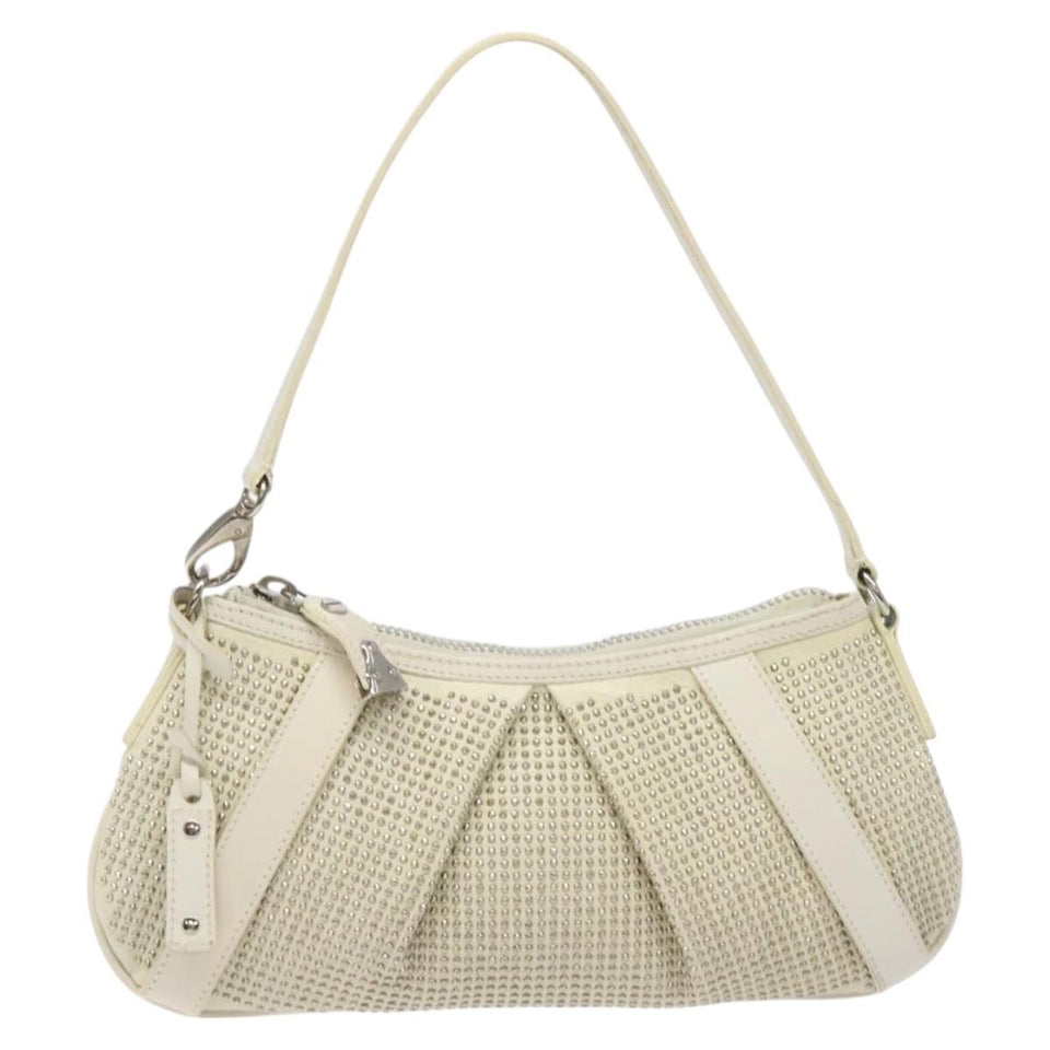 Burberry White Leather Handbag ( )