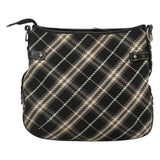 Burberry Nova Check Black Wool Shoulder Bag ( )