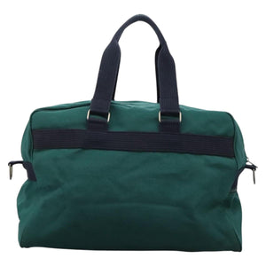 Burberry Logo Green Canvas Travel Bag ( )