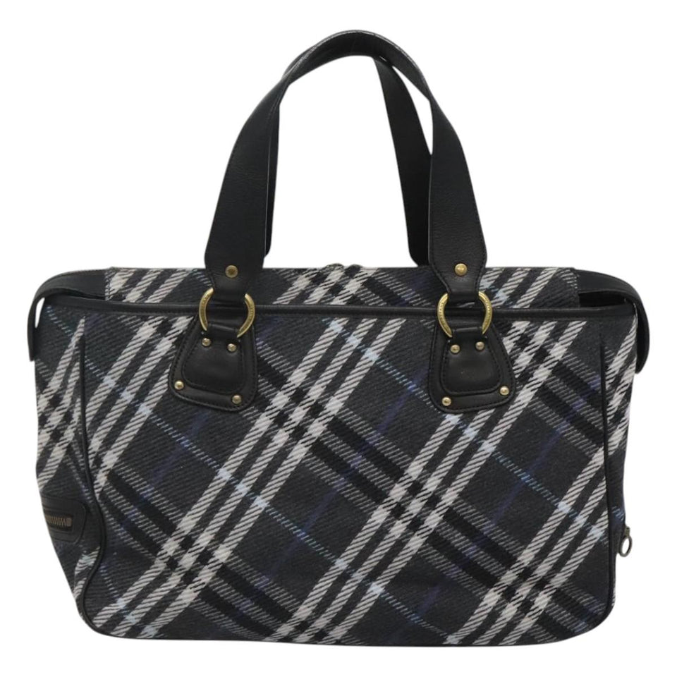 Burberry Blue Label Blue Wool Tote Bag ( )