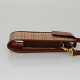 Burberry Nova Check Beige Canvas Clutch Bag ( )