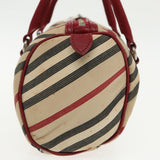 Burberry Nova Check Beige Synthetic Handbag ( )