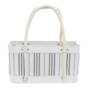 Burberry White Canvas Handbag ( )