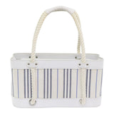 Burberry White Canvas Handbag ( )