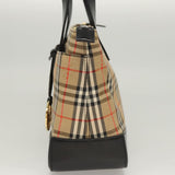 Burberry Haymarket Beige Canvas Handbag ( )