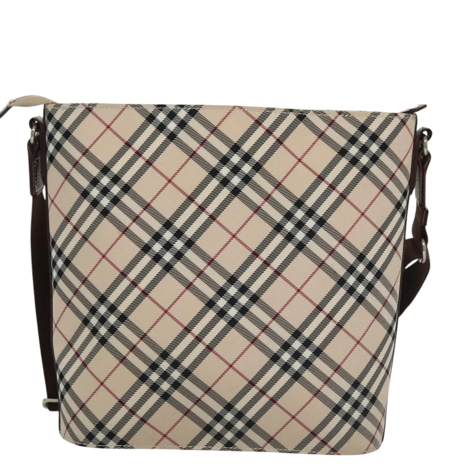 Burberry Nova Check Beige Canvas Shoulder Bag ( )