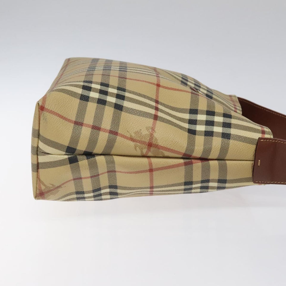 Burberry Nova Check Beige Canvas Shoulder Bag ( )
