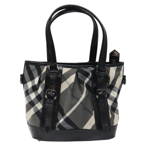 Burberry Nova Check Black Nylon Tote Bag ( )