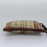 Burberry Haymarket Beige Canvas Shoulder Bag ( )