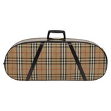 Burberry Nova Check Beige Leather Handbag ( )