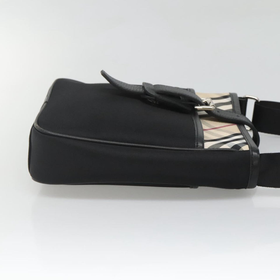 Burberry Nova Check Black Nylon Shoulder Bag ( )