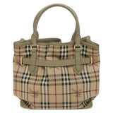 Burberry Nova Check Beige Canvas Handbag ( )