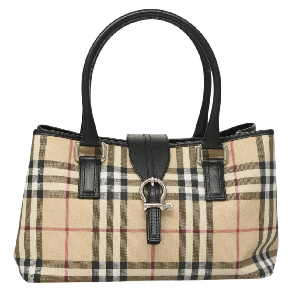 Burberry Nova Check Beige Canvas Tote Bag ( )