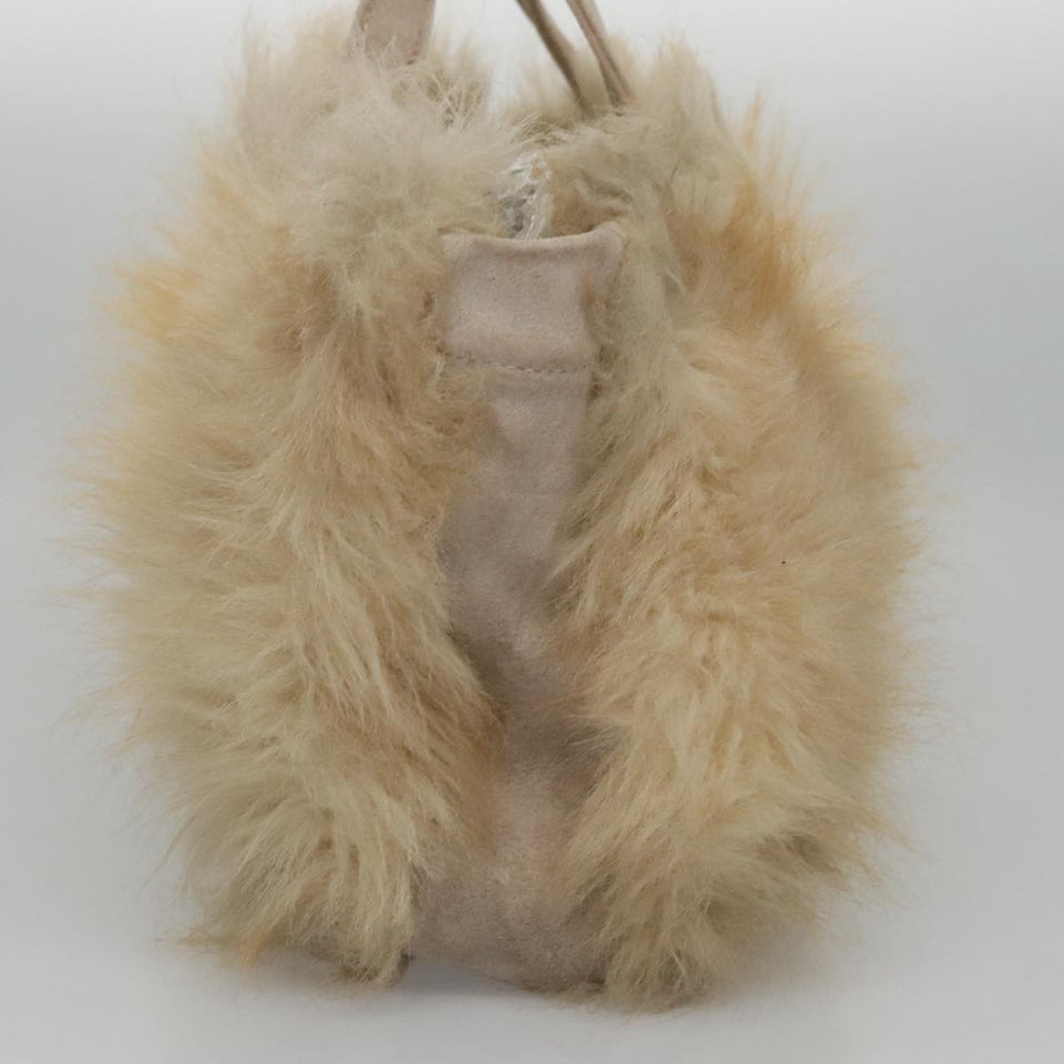 Burberry Blue Label Beige Faux Fur Handbag ( )
