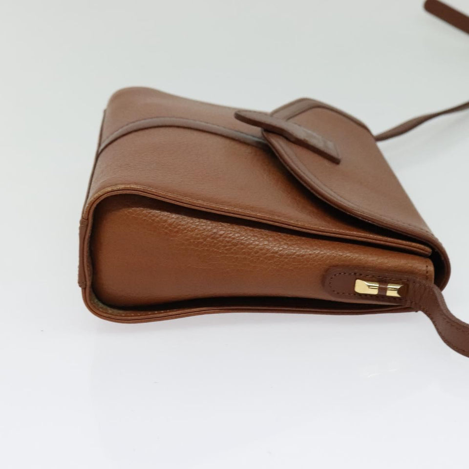 Burberry Nova Check Brown,Gold Leather Shoulder Bag ( )