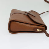 Burberry Nova Check Brown,Gold Leather Shoulder Bag ( )