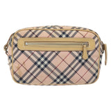 Burberry Nova Check Pink Nylon Shoulder Bag ( )