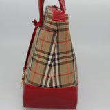 Burberry Nova Check Beige Canvas Handbag ( )
